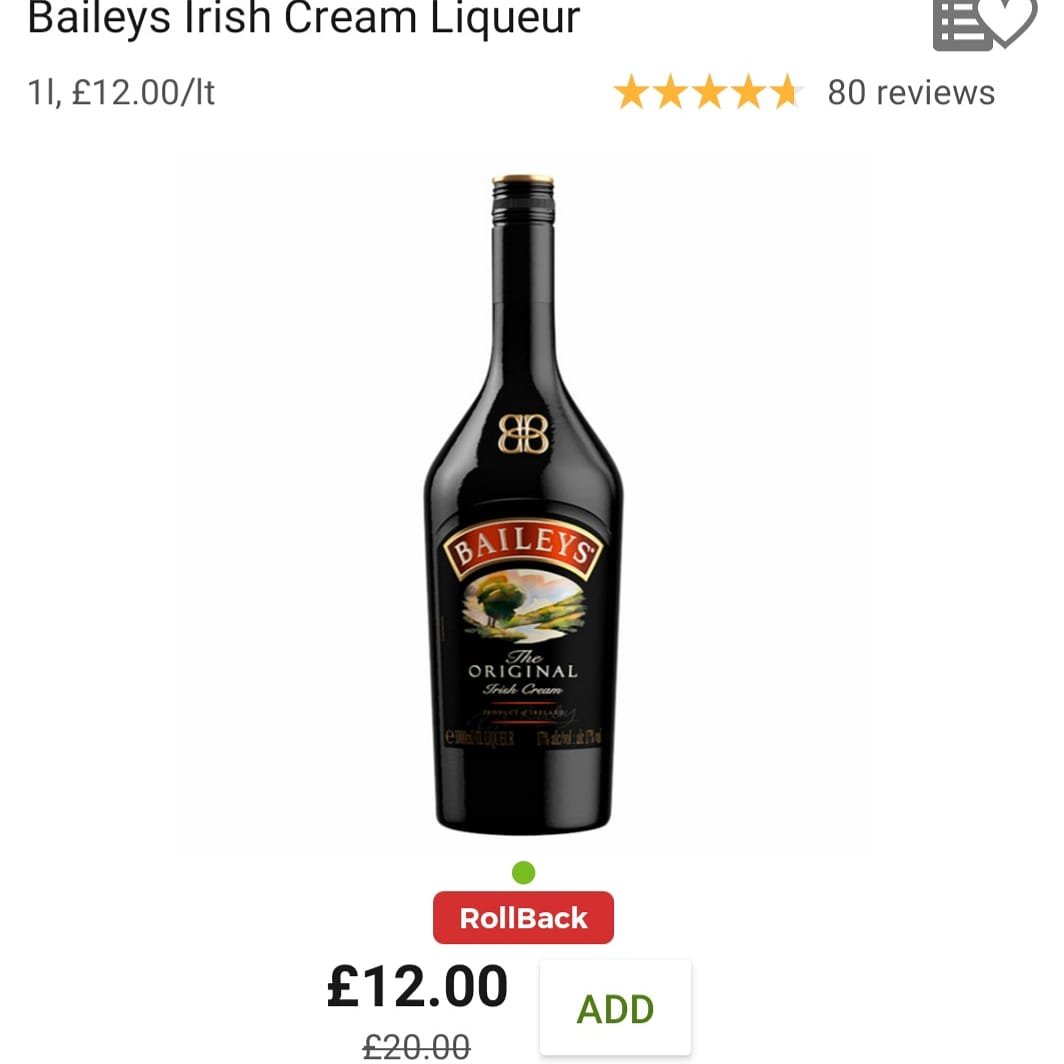 MSavingguru's tweet photo. Everyone dreaming of the weekend on this Monday morning or even Xmas drinks  @asda have a great deal on baileys 1 litre £12 reduced from £20 and the 70cl one is £10 reduced from £15. #everypennycounts #bargains #bargainshopper #instagood #mondayvibes #weekendvibes #dailydeals https://t.co/CemrE9fc21