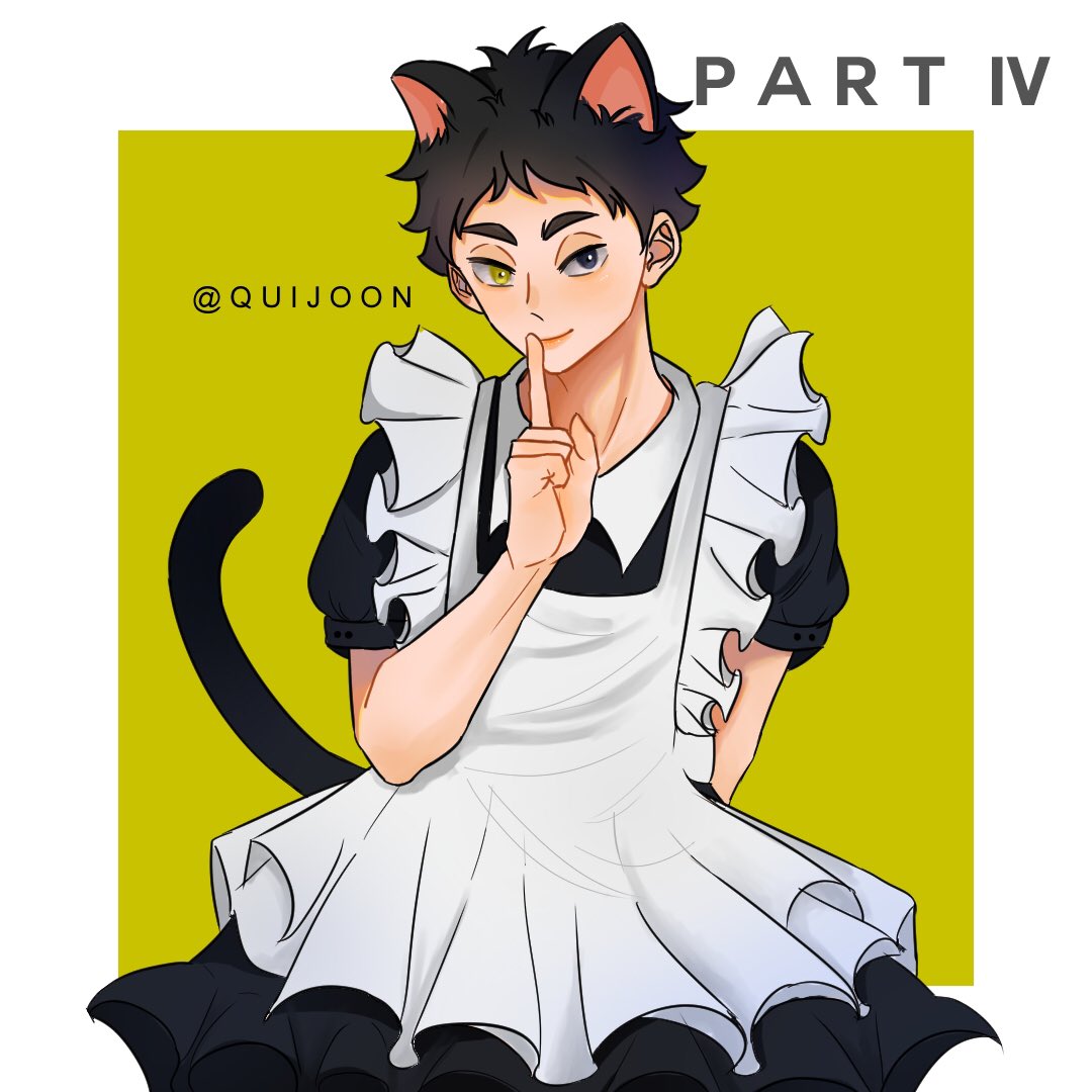 Some parts of Butler AU (on ig) maid outfits ye?
#haikyuufanart #bokuaka  #msby 