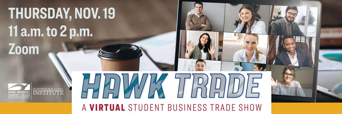 AaccEsi's tweet photo. Only 4 spots left to exhibit at virtual HawkTrade! Sign up is easy, see the link below. This is a great opportunity to bring exposure to your business! 

Link for Vendor Sign Up: ttps://bit.ly/HawkTradeVendor

#AACC #AACCESI #AACCRiverhawks #AACCEntrepreneurs #HawkTrade2020 https://t.co/IbVT73pJzp