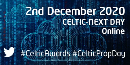 CelticNext's tweet photo. Registration is open for the upcoming CELTIC-NEXT Day on 2nd of December 2020. Please have a look at the schedule of the Day via:  https://t.co/IoMNRo3wKP @EUREKA_NETWORK #CELTICAwards #CELTICPropsDay https://t.co/Q2DFUUF28b