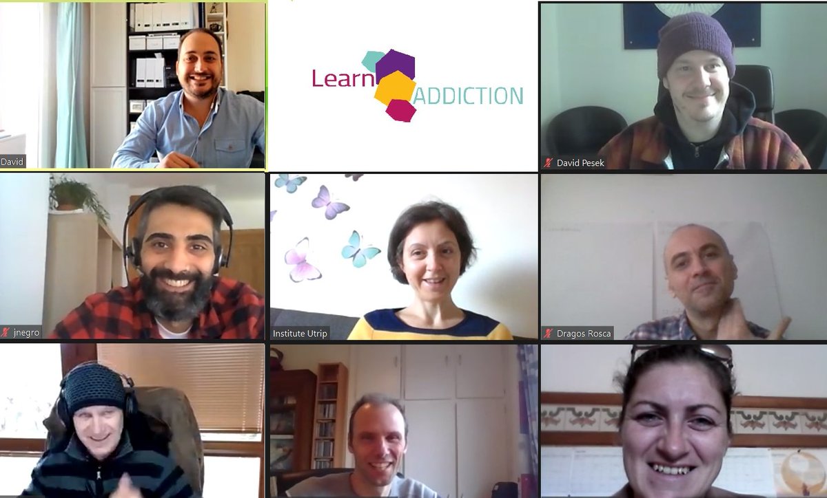 dianovaportugal's tweet photo. Os parceiros do projecto #LearnAddiction reuniram-se online para acompanhar o desenvolvimento do projecto e planear as próximas actividades. Continuamos a trabalhar na #formação de profissionais das #dependências em toda a EU. https://t.co/pfxooO3lvZ | https://t.co/0OAvxKDflD https://t.co/PleoLbhNuB