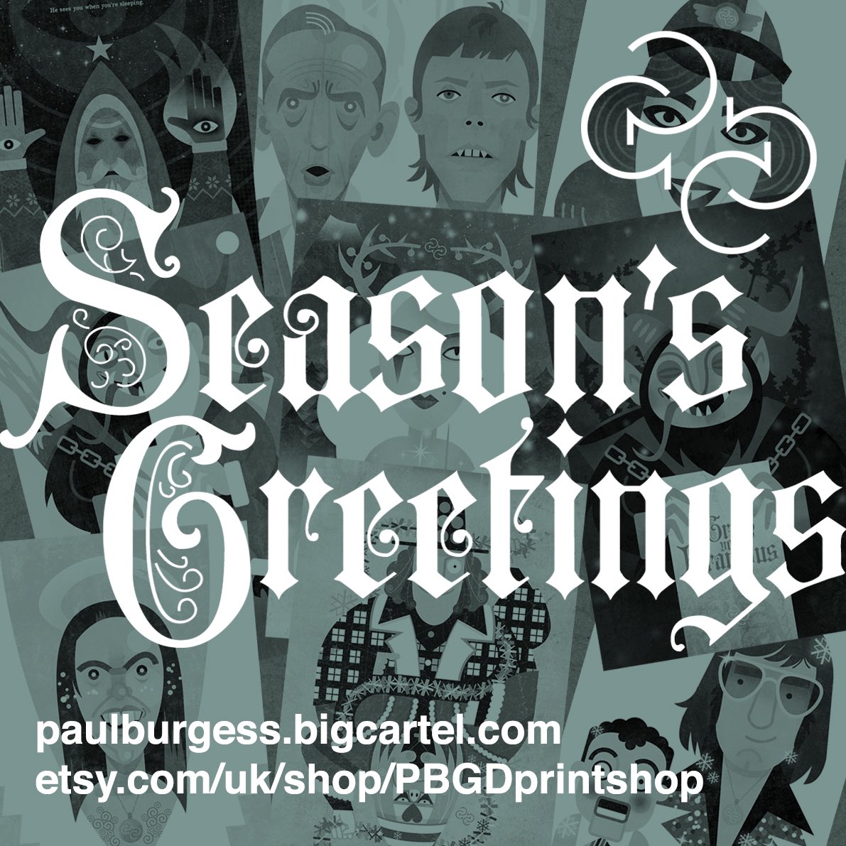 A friendly reminder that the (virtual) shop remains open during lockdown and that Christmas card packs are now on sale. Nine designs on premium heavyweight gloss with envelopes, sealed and delivered (I’ll leave the signing to you). Available from:

paulburgess.bigcartel.com/category/greet…

X