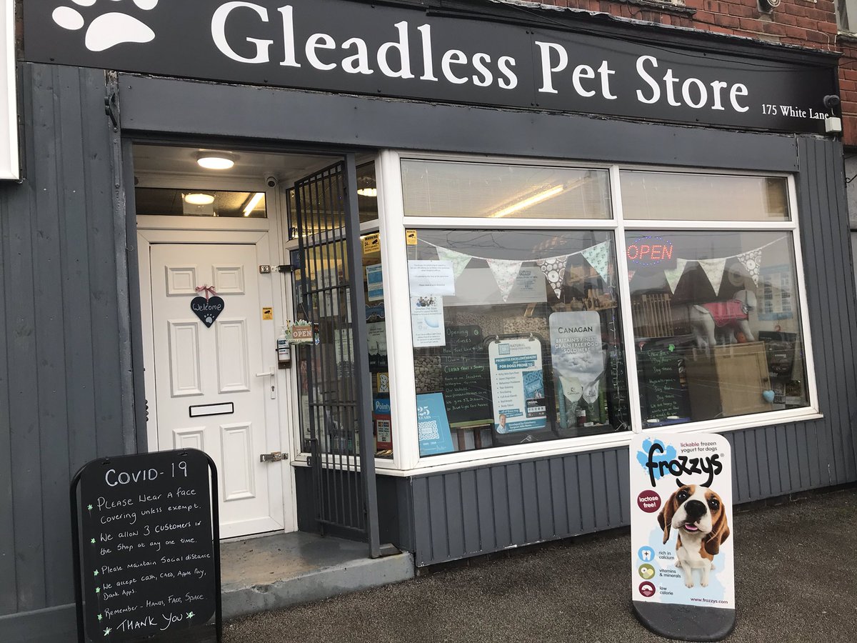 We are open Mon,Tues,Wed,Fri,Sat 10-4, closed Thurs &amp; Sun during #lockdown2 we practice #handsfacespace to keep safe #sheffieldissuper #dogsoftwitter #dogs #pets #shoplocal