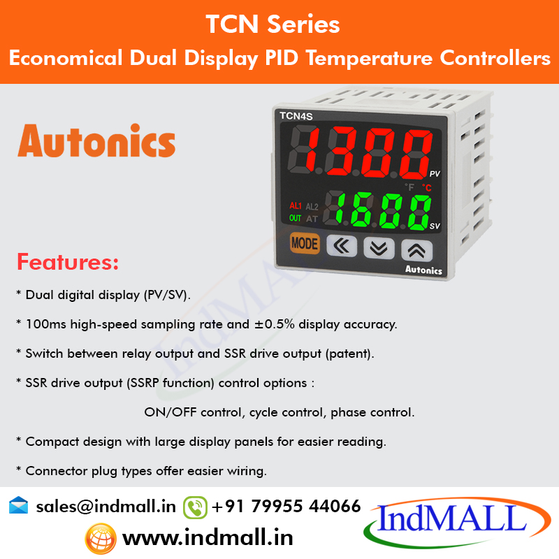 CesIndmall's tweet image. IndMALL offering Autonics Economical Dual Display PID Temperature Controllers: TCN Series.
For more details visit: indmall.co.in/autonics-tempe…
To get the best prices Mail: sales@indmall.in 
Call: +91 79955 44066
#autonics #indMALL #PIDcontrollers #temperaturecontrollers