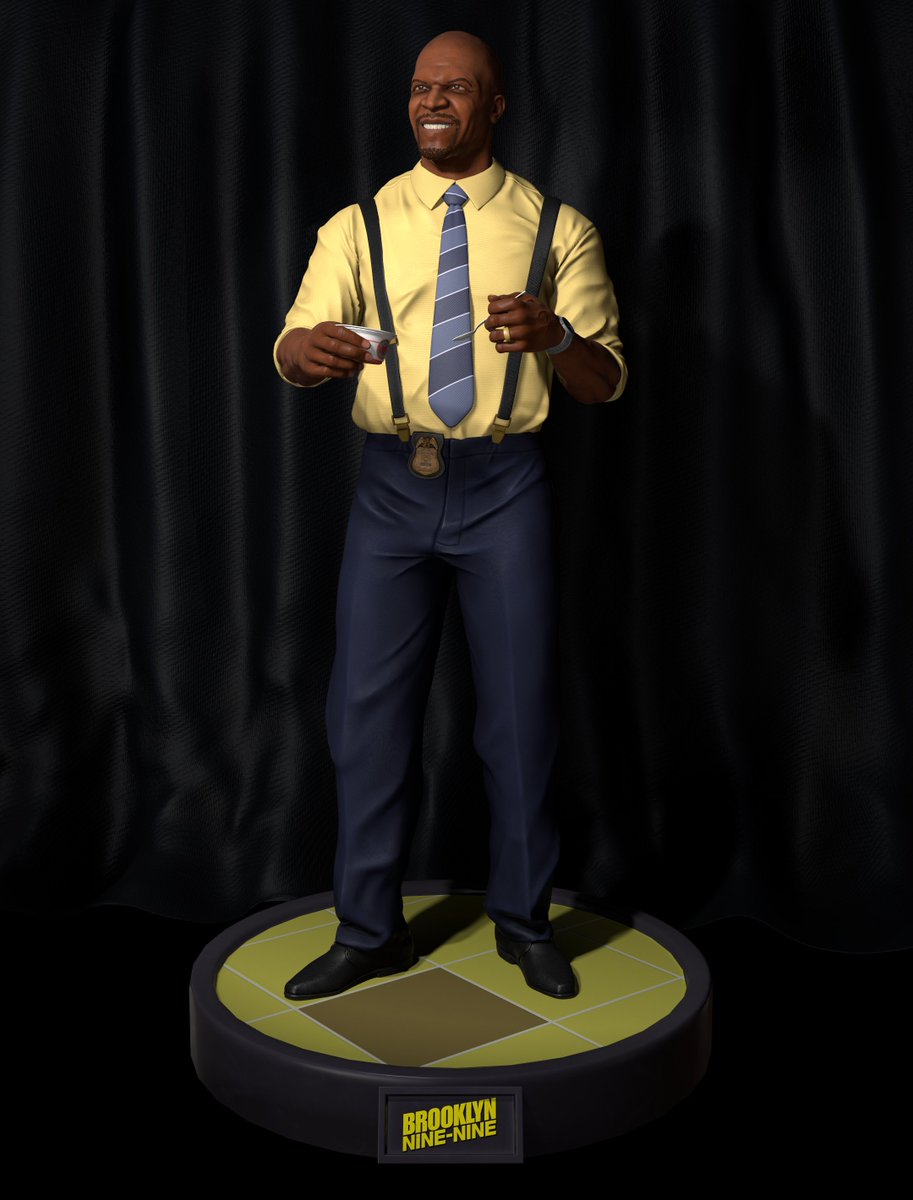 Last Collectible 3D Printing Terry WIP. Any feedback will be welcome! 
#3d #3dartist #character #sculpt #gamedev #gameart #zbrush #zbrushcentral #pixologic #characterart #RealTime #digitalart #digitalart_network #arstation #BrooklynNineNine #terrycrews #colletibles #3Dprinting