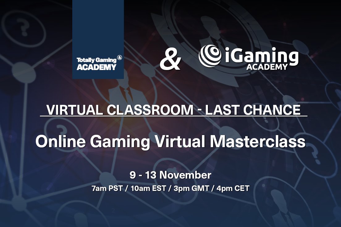 STARTING TODAY: Here's your last chance to join us for the final Online Gaming Virtual Masterclass with Itsik Akiva and Jason Rosenberg

Book your place here: bit.ly/3p9SRhm

#onlinegaming #gamingindustry #training