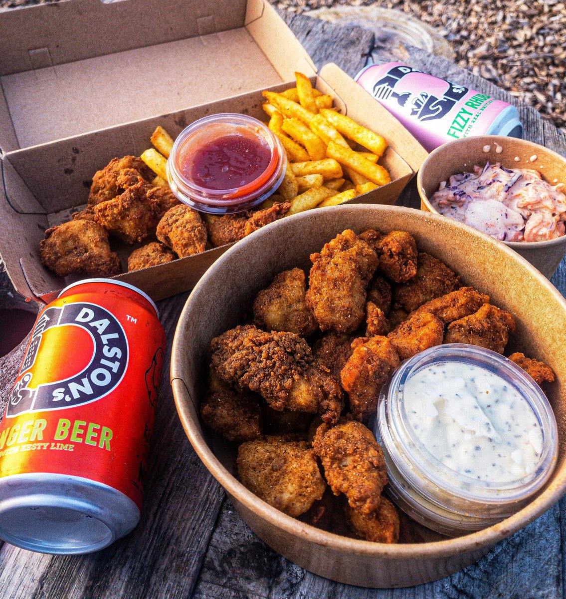 If you're scared of the 'fried cabbage' you can always try our popcorn bites instead 🐔🍗🌱