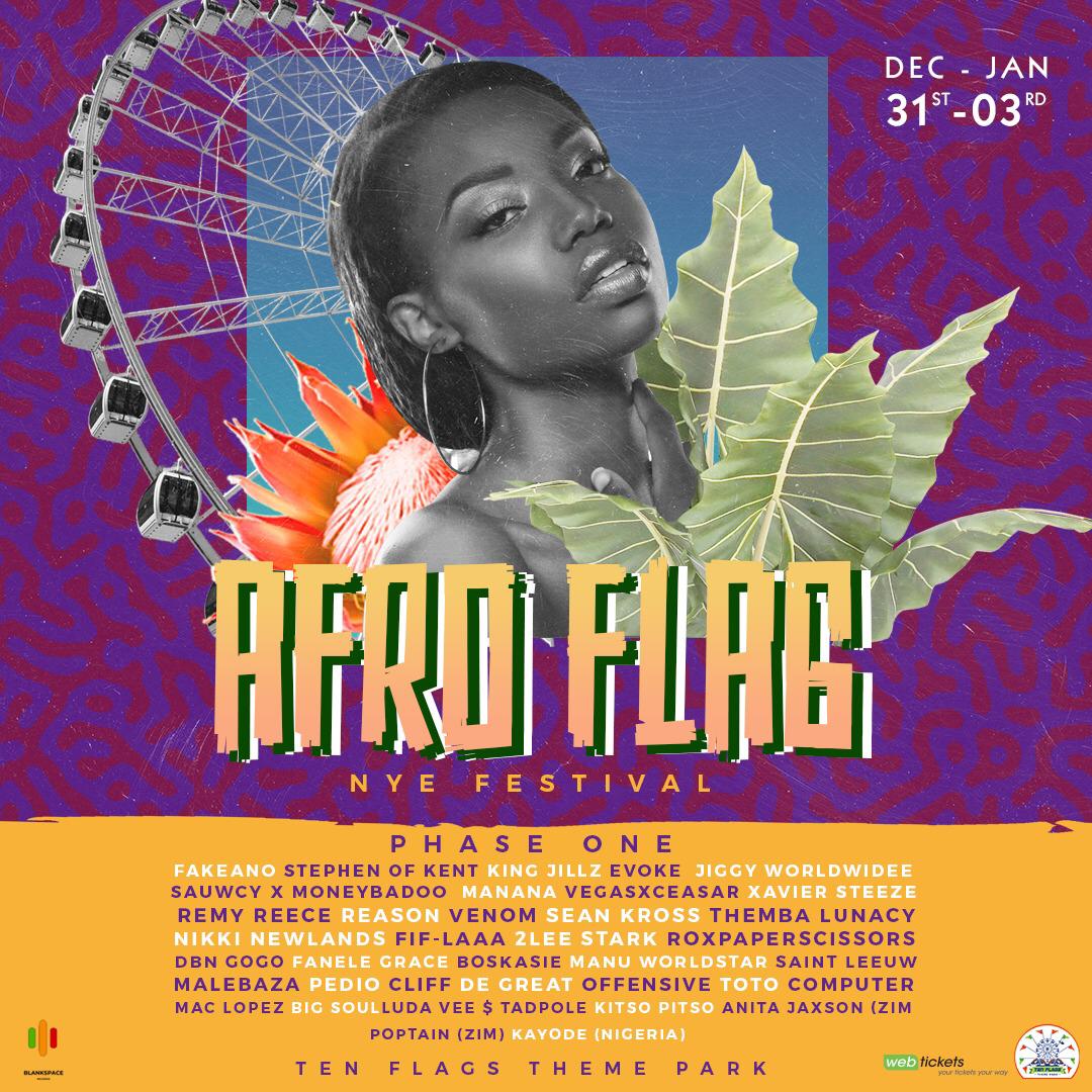 AfroFlagFest's tweet image. Wishing you all a great week as we get closer to the end of the year! Have you see our first phase line up? Take a look and start planning NYE today! #AfroFlagNYE