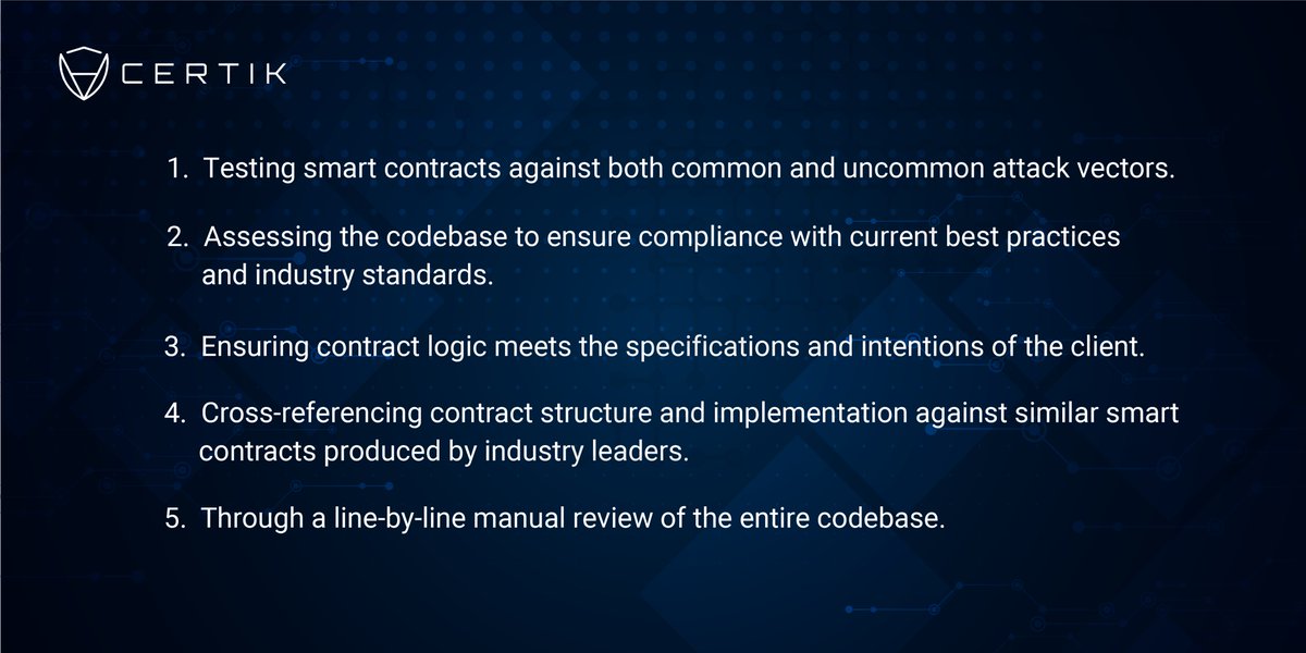 CertiK's tweet photo. 🛡️CertiK approach tackles common and complex issues, often caused by malicious implants.
▶️Our latest audits for @Kava_Labs @AllianceBlock and @Orion_Protocol followed an excessive investigation of the entire codebase. These might come as helpful for anyone:
#CertiKSecurityTips https://t.co/fTCCPFzxos