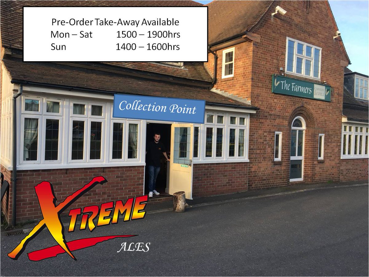 Greetings from the Xtreme Team.. Xtreme is now at The Farmers, Yaxley PE7 3NT. Pre-Order takeaways in multiple of two pints now available... For up to date information see Xtremeales.com or call/text +44 7737 788117... Real Ale to the People... FoXey.