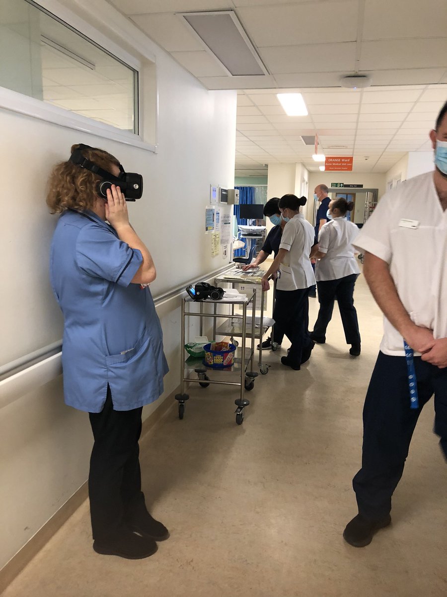 Debbie23116110's tweet photo. Fundamentals of care week #alwaysimproving #fallsaware #virtualreality @AMUQAH1 @SsuAmu @fjw2810 @gac2212 @mattmog1986 @EDPht @BrandeeLDB https://t.co/7D7yqRAChn
