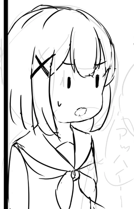 描けた、大沖先生っぽい千代田桃が 