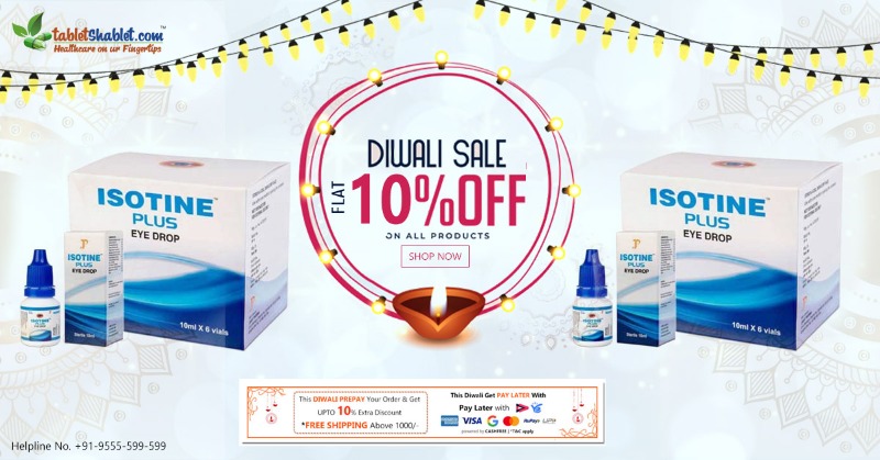 TabletShablet's tweet photo. This #DiwaliSale, Treat your Eyes the Isotine Way. Get Upto 10% Off!!!😃

Shop now @TabletShablet- https://t.co/ykJ9aifi4t

Also, with Every Purchase, You’ll get:
• Free Shipping
• Free Face Mask.

#YeDiwaliHealthWali #glaucoma #cataract #tabletshablet #Isotine #isotineeyedrop https://t.co/dUub1eFKJd