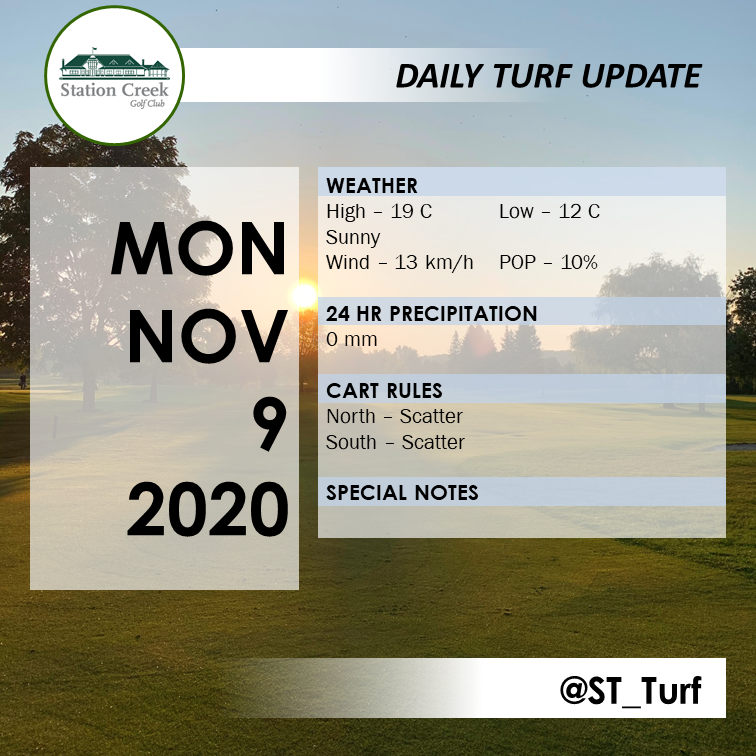 Station Creek Golf Club - Turf Department tweet media