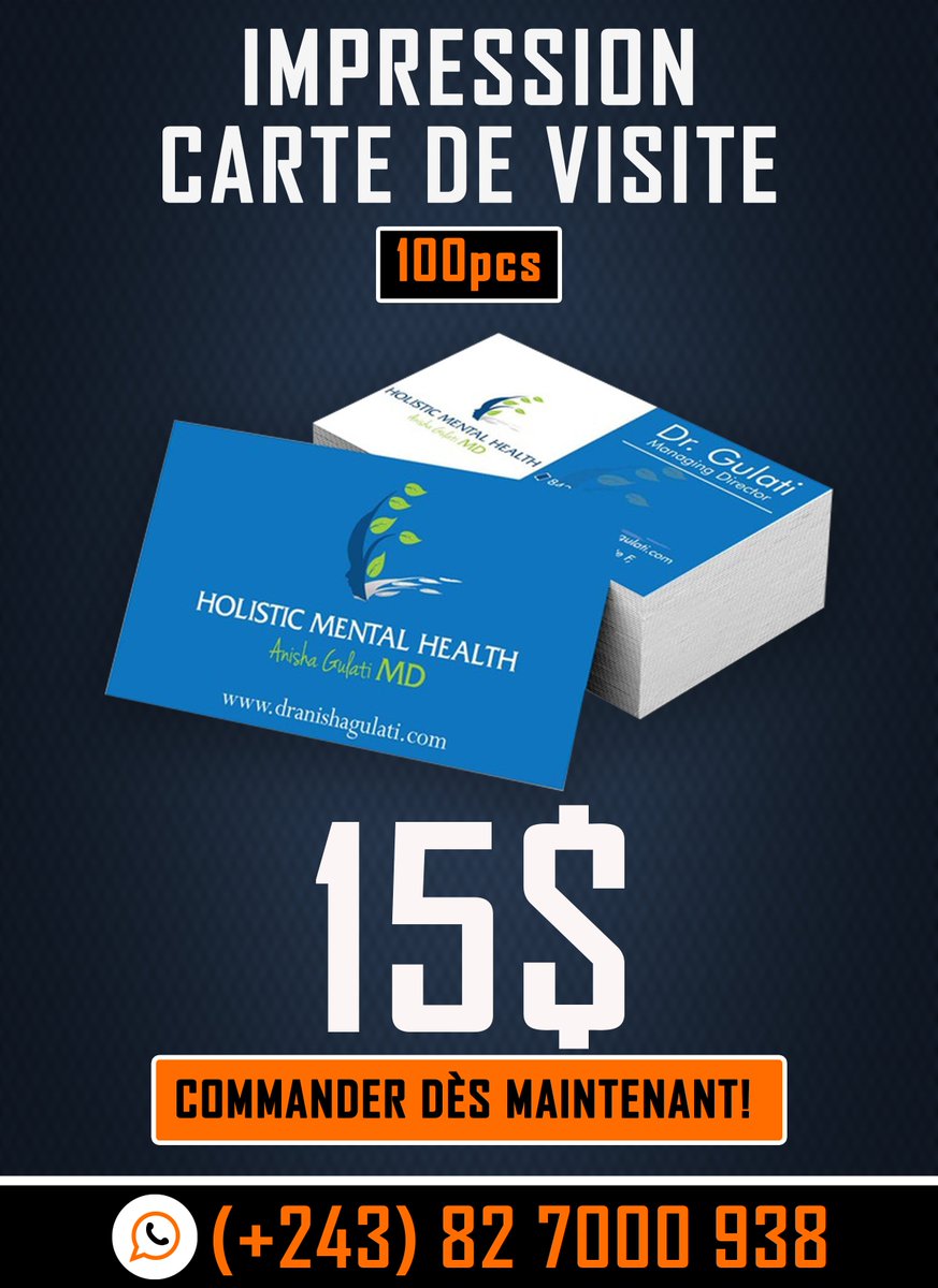 DoraCreation's tweet photo. Commandez 100 Cartes de Visite à 15USD #DoraCréation
https://t.co/eHqpKGjslD
Appeler : +243 827 000 938 ou 827 000 958
par E-mail : info@doracreation.com https://t.co/u2sOIujs5z