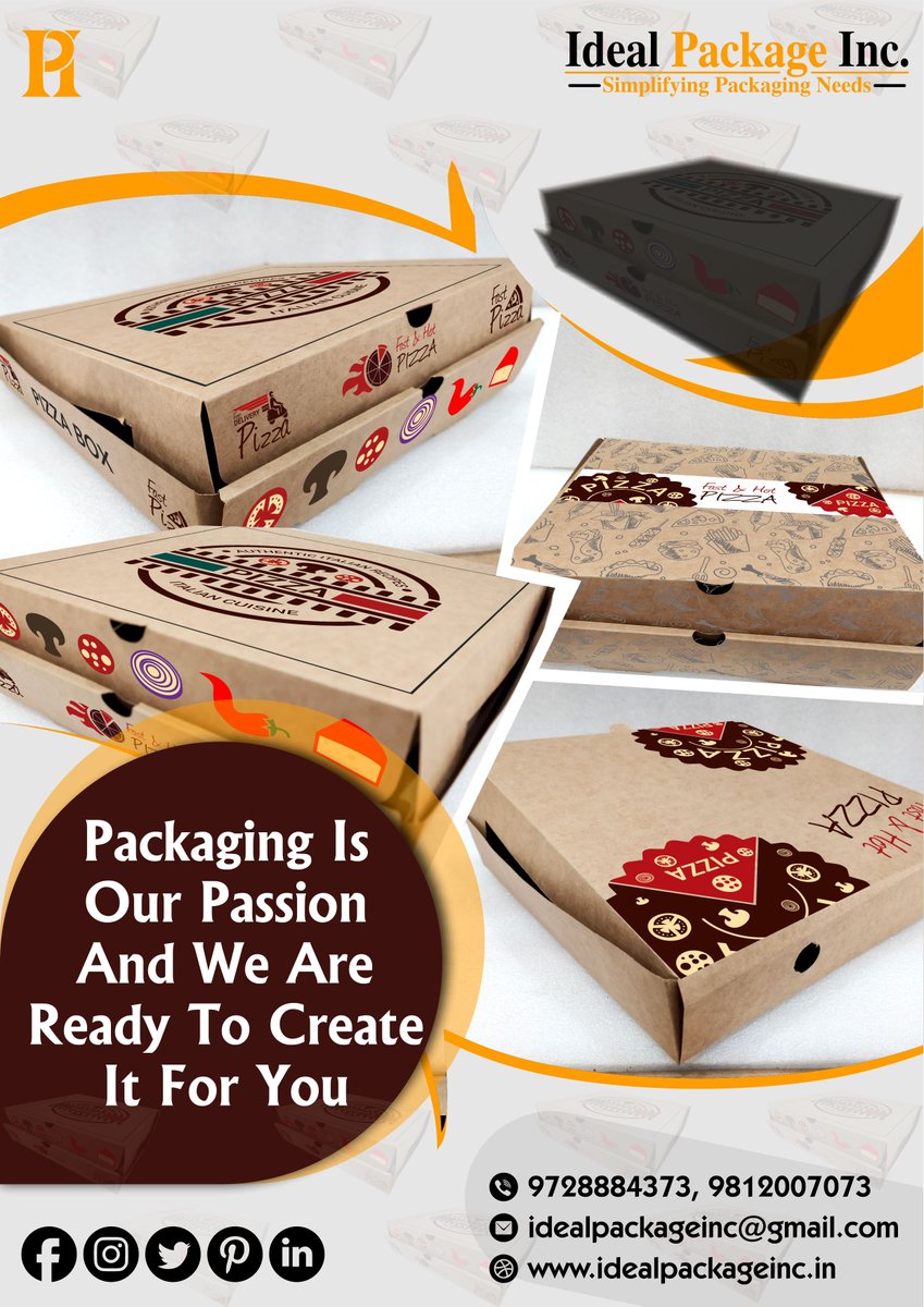 IDEALPACKAGEINC's tweet image. ideal package inc offers customized and regular sized #pizzabox
The tuck in type #pizzabox comes in four standard sizes-small, medium, large &amp;amp; extra large size.
@IDEALPACKAGEINC #pizzaboxdesign #pizzaboxmanufacture #pizzaboxsuppliers #pizzaboximages #pizzaboxpackaging