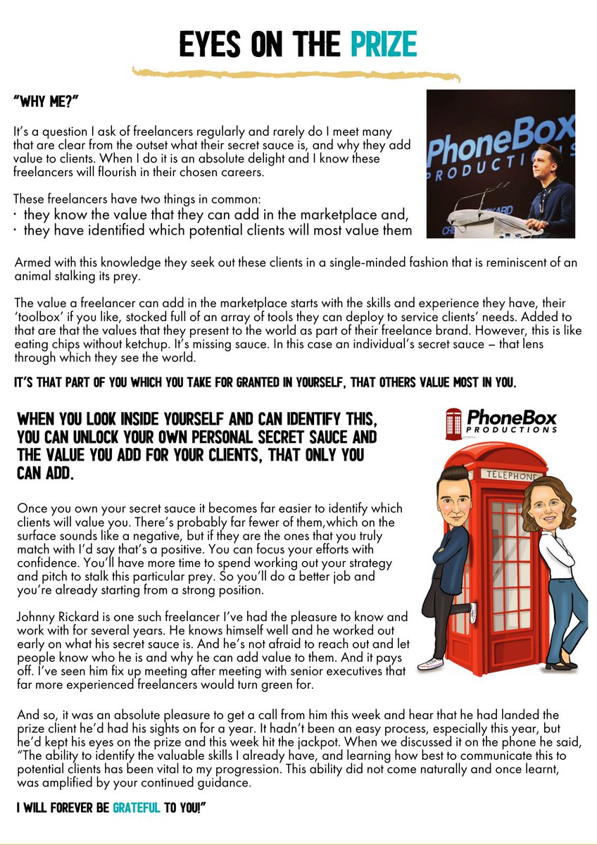 alisongrade's tweet image. What is your secret sauce? 
It’s a question I ask of #freelancers regularly and rarely do I meet many that are clear from the outset what their secret sauce is. @JohnnyRickard is one such freelancer who knows his secret sauce!
#IAmFreelance #Selfemployed #FreelanceLife #BlogPost