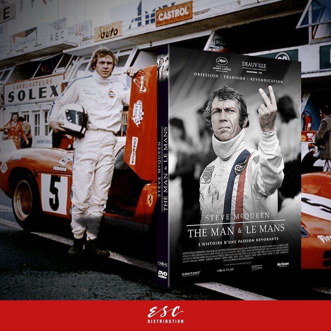 🏎 Retrouvez STEVE MCQUEEN : THE MAN ET LE MANS, édité chez #CROMEFILMS. L'histoire d'amour entre l'acteur et la course automobile avec en point d'orgue un le tournage cataclysmique du film LE MANS !

En DVD 👉bit.ly/DVD-TheManAndL…
Et Blu-ray 👉 bit.ly/Bluray-TheManA…