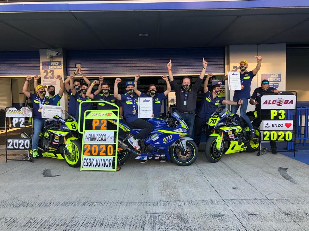 Els 3/3 podis de l’equip <a href="/ETGRacing/">ETG Racing</a>  format per alumnes i professors, és una fita històrica per al motociclisme i l’esport gironí i català. Enhorabona nois/es. Temp’20 tant dura com inoblidable (4). <a href="/lesportiuGIR/">L'Esportiu - Girona</a> <a href="/DiarideGirona/">Diari de Girona</a> @girona_cat @FCMotociclismetjt