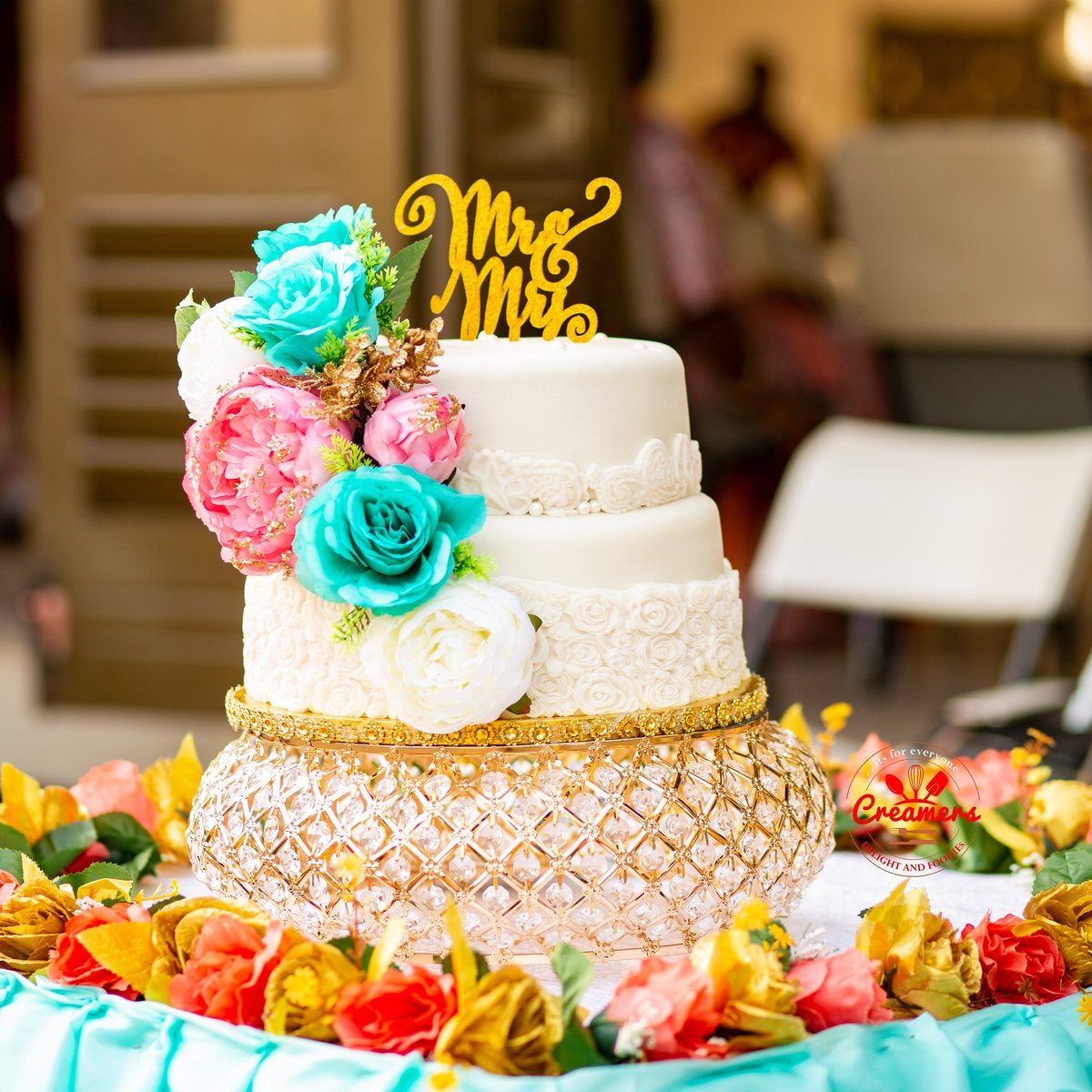 CreamersDelight's tweet photo. Congratulations Mr&Mrs Laryea and thanks for choosing @CreamersDelight on your special day! God bless your union 🙏 🙌 ❤ #weekendwedding #weddingcake #itsforeveryone https://t.co/gNr8KB6V4z