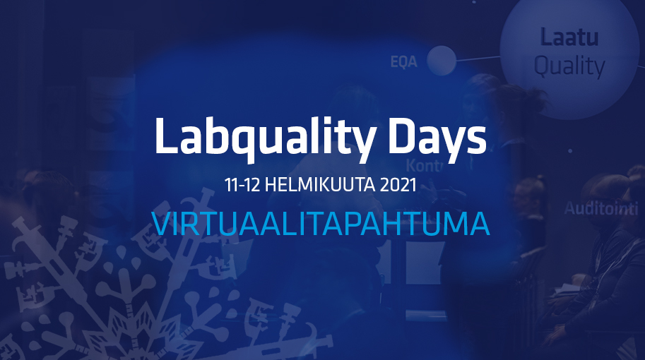 Labquality Days järjestetään virtuaalisesti 11.–12.2.2021, ja lipunmyynti on alkanut tapahtuman verkkosivuilla. Monipuolisessa ohjelmassa on puheenuoroja alojensa huippuasiantuntijoilta - tervetuloa mukaan! #labqualitydays bit.ly/35cdSQF