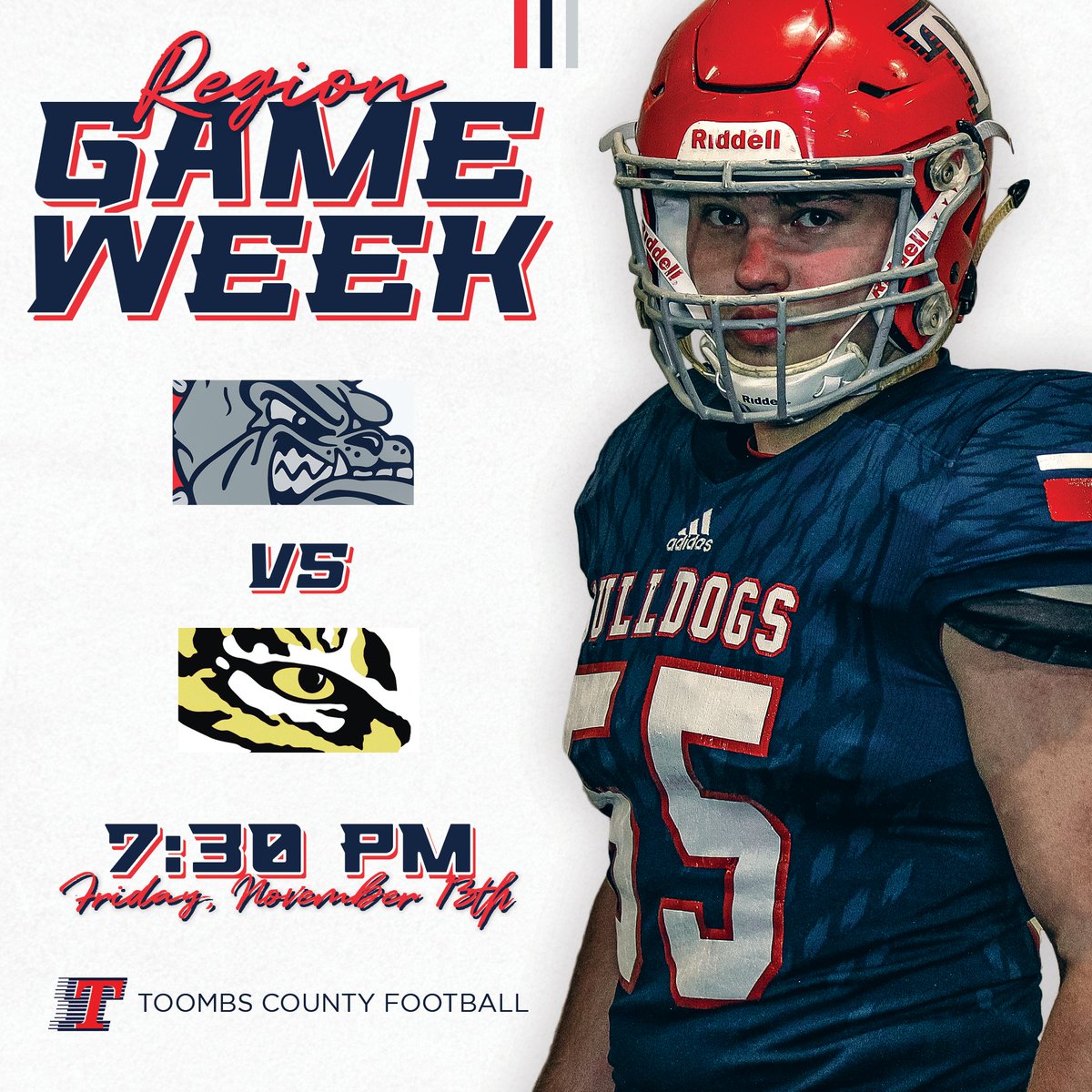ToombsFootball1's tweet photo. Time to get back to work!
We are back in "The Pit" on Friday night and need you, BULLDOG ๐ถ FAMILY!
#BeADog #ToombsCountyFootball https://t.co/Z6JAc2dW8v