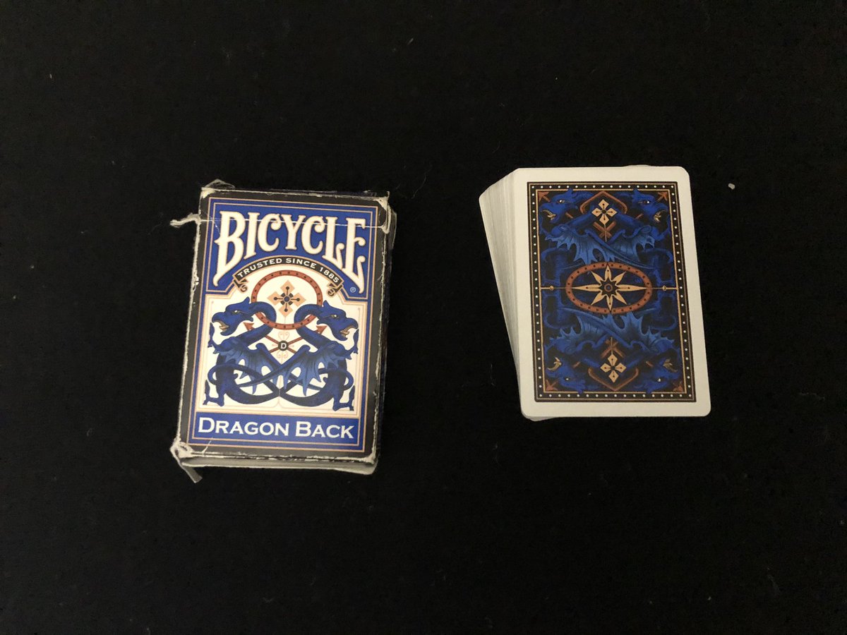 Bicycle Dragonbacksnow these are a little beat up because of how old they are and how much I’ve used them but these are, Bicycles prettiest deck. they feel like tally ho’s but have a way better design. if you arent looking for anything too special get these,$5.956.25/10