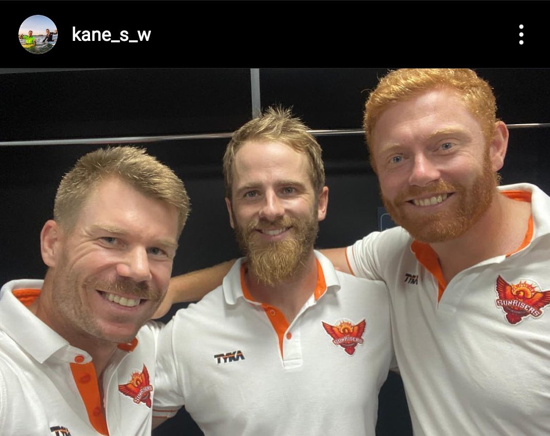 Mufaddal Vohra Goodbye Photo By Kane Williamson With David Warner And Jonny Bairstow