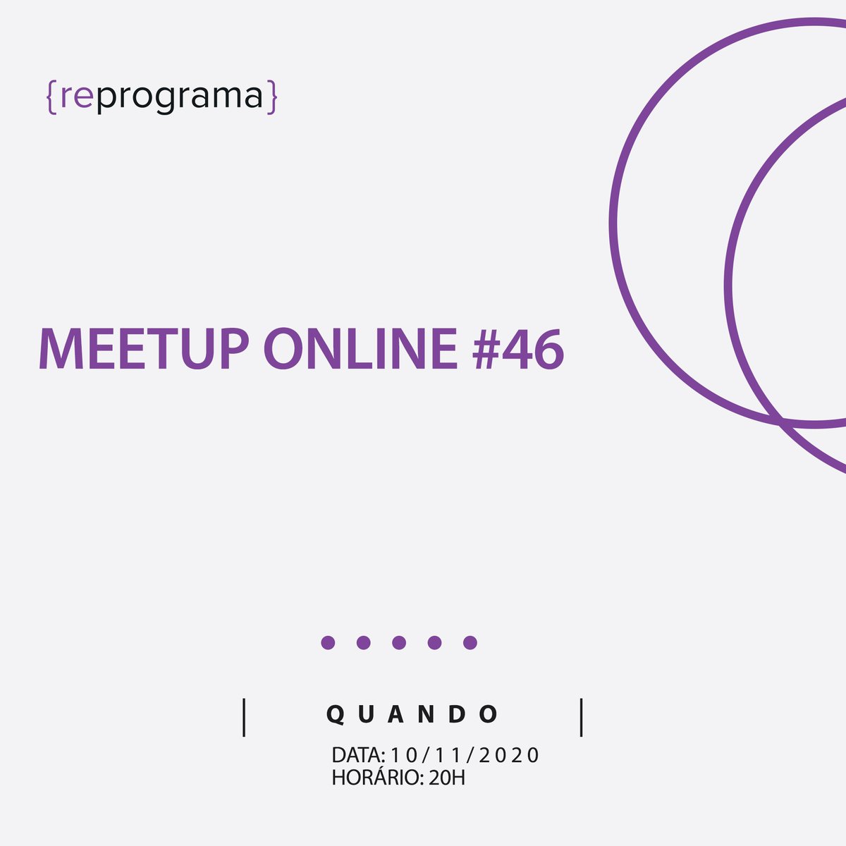 ReprogramaBr's tweet photo. O meetup é na próxima terça-feira, às 20h. Inscrições e todas as informações no link: https://t.co/5xf3Yd3FcP
#meetuponline #devgirls #reprograma #eventogratuito #tecnologia #mulheresnatecnologia #reduxsaga https://t.co/UznDTSEEmO