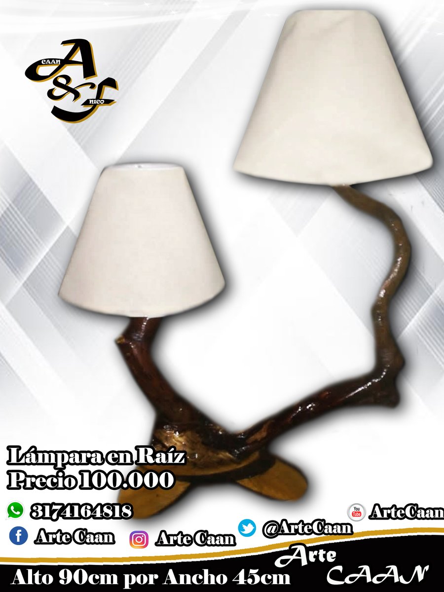 sanchez8966's tweet photo. Vendo “Lámparas en Guadua, Bambú, Raíz y Madera”

Hermosas lámparas en Guadua, Bambú, Raíz y $100.000, colores personalizados, comunícate al número 3214273253 directamente con el fabricante Mauricio Sánchez de Arte Caan &amp; Foto Nico. https://t.co/6Er5ZN37V2