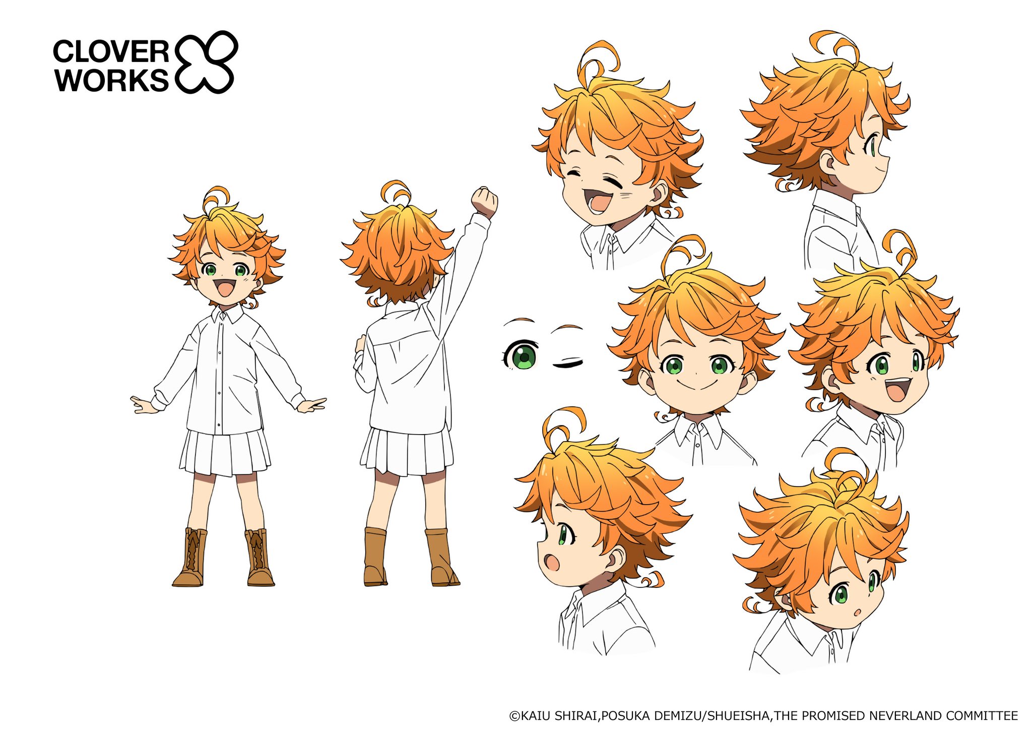 CloverWorks Global on X: Here are the character/expression designs for  Conny from The Promised Neverland Season 1. She is a gentle girl with a  big heart who dreams of becoming a mother