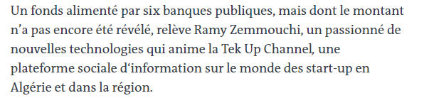 Tekupodcast's tweet photo. An interesting article on @lemondefr Afrique about the #startups ecosystem in #algeria and the new laws and fund announced by the minister last month.
Check the article via this link https://t.co/KhcMwLLRkV
#tech #dz #tekup https://t.co/bXsFc56jV5