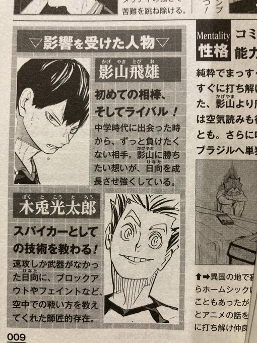 คนที่มีอิทธิพลกับฮินาตะ โชโย
คาเงยามะ โทบิโอะ และโบคุโตะ โคทาโร่ 