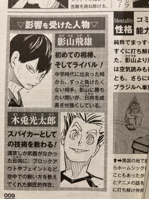 คนที่มีอิทธิพลกับฮินาตะ โชโย
คาเงยามะ โทบิโอะ และโบคุโตะ โคทาโร่ 
