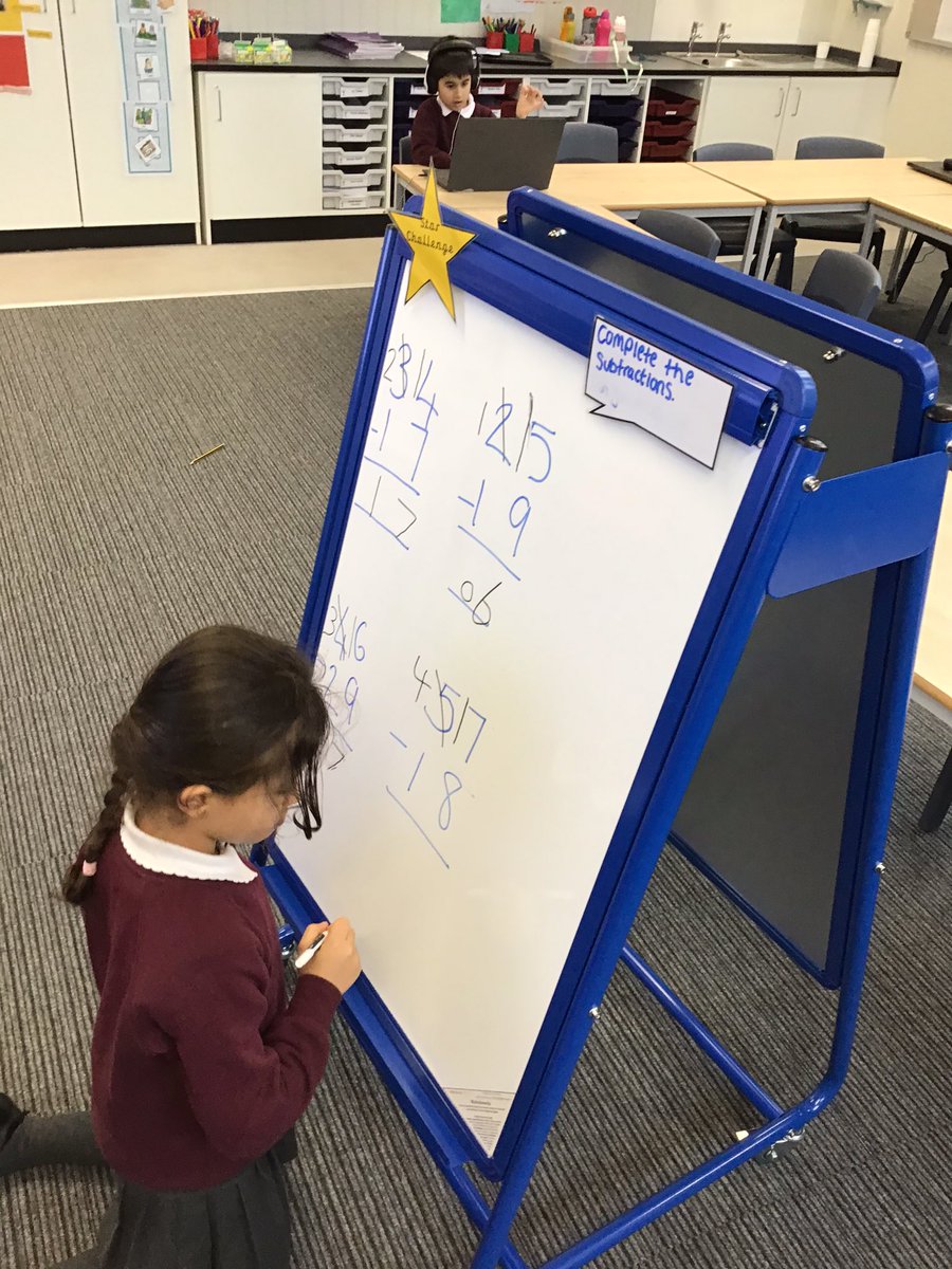 AstreaSheff_PP's tweet photo. Year 2 are working super hard today. These two children asked to do some subtraction equations in their choosing time this morning. ✏️🧮 https://t.co/7bT2sPbUB7