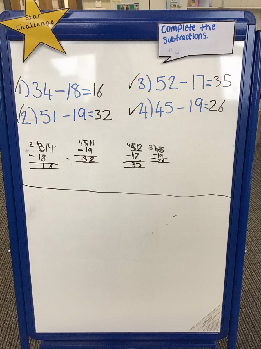 AstreaSheff_PP's tweet photo. Year 2 are working super hard today. These two children asked to do some subtraction equations in their choosing time this morning. ✏️🧮 https://t.co/7bT2sPbUB7