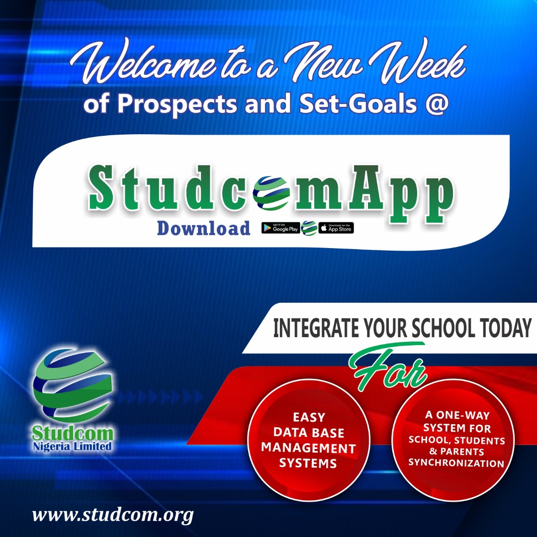 StudcomL's tweet photo. Its a new week!! make sure you enjoy it.
#studcomapp
#studcomapp
#EndSARS
#teacher
#digitaldesign
#esterlinaintlschools
#teachers
#parent https://t.co/4oRmEEidXJ