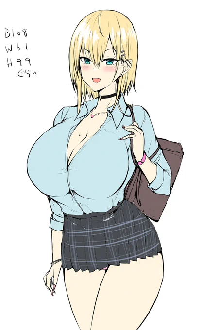 サキュバスギャルJKちゃん。漫画用キャラデザです。漫画久々過ぎてめちゃ難しい...!でも最後まで頑張って完成させるっ! 