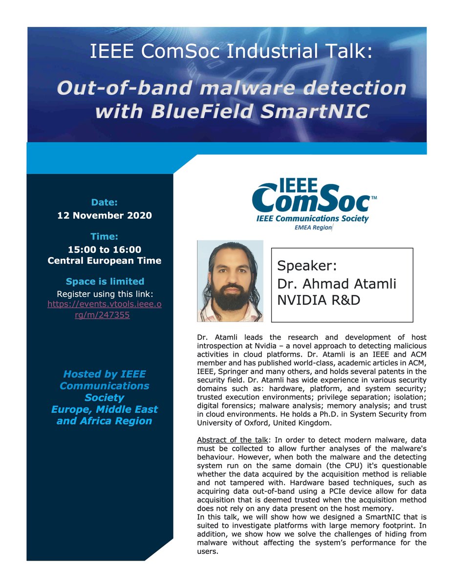 ieeecomsoc_emea's tweet image. #nvidia
