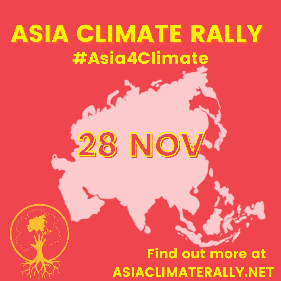 youth4climatePH's tweet image. JOIN US AT ASIA CLIMATE RALLY!

#AsiaClimateRally is a collective day of action organized by youth strikers from Malaysia, Philippines, India, Nepal, Pakistan, Indonesia, South Korea, Hong Kong and Singapore among others. 

Tune in tomorrow for the launch asiaclimaterally.net!