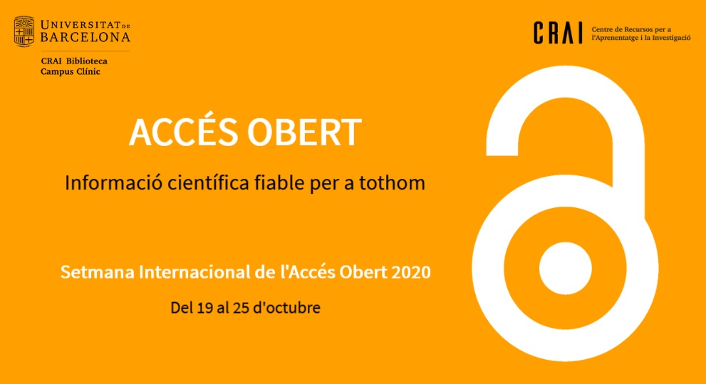 CRAIClinic's tweet image. Les universitats catalanes donem suport a l&apos;accés obert!📑El blog del @CSUC_info recull les accions fetes durant la #setmanaAccesObert blog.csuc.cat/?p=20913 

Al @CRAIBibMed hem realitzat una presentació on expliquem què és l’accés obert 👉view.genial.ly/5f75e6e90321f9…  #OAWeek2020