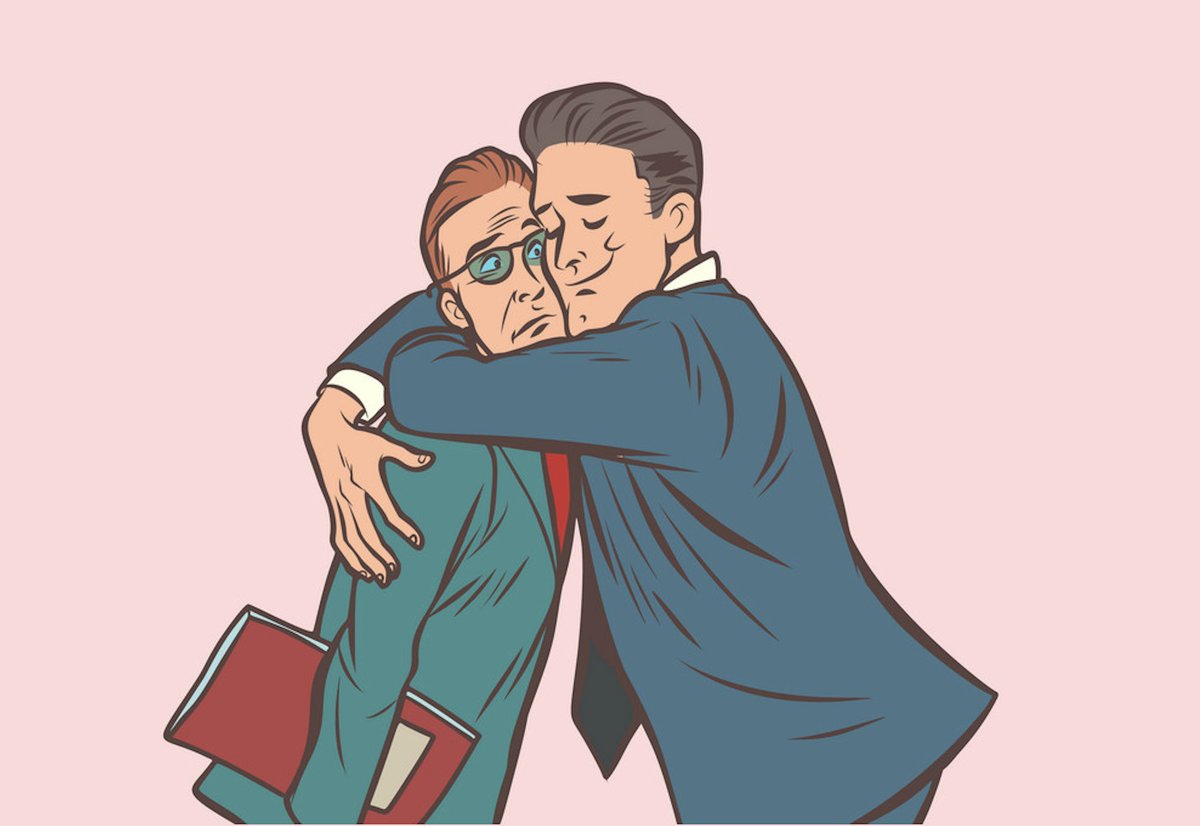 Nu post-vaccin när allt ska bli som vanligt igen, kan vi avstå från att återinföra the manhug? Jag blev aldrig riktigt bekväm med den utanför familjen. Värst var det när jag artigt sträckte fram handen och den andre skulle kramas.