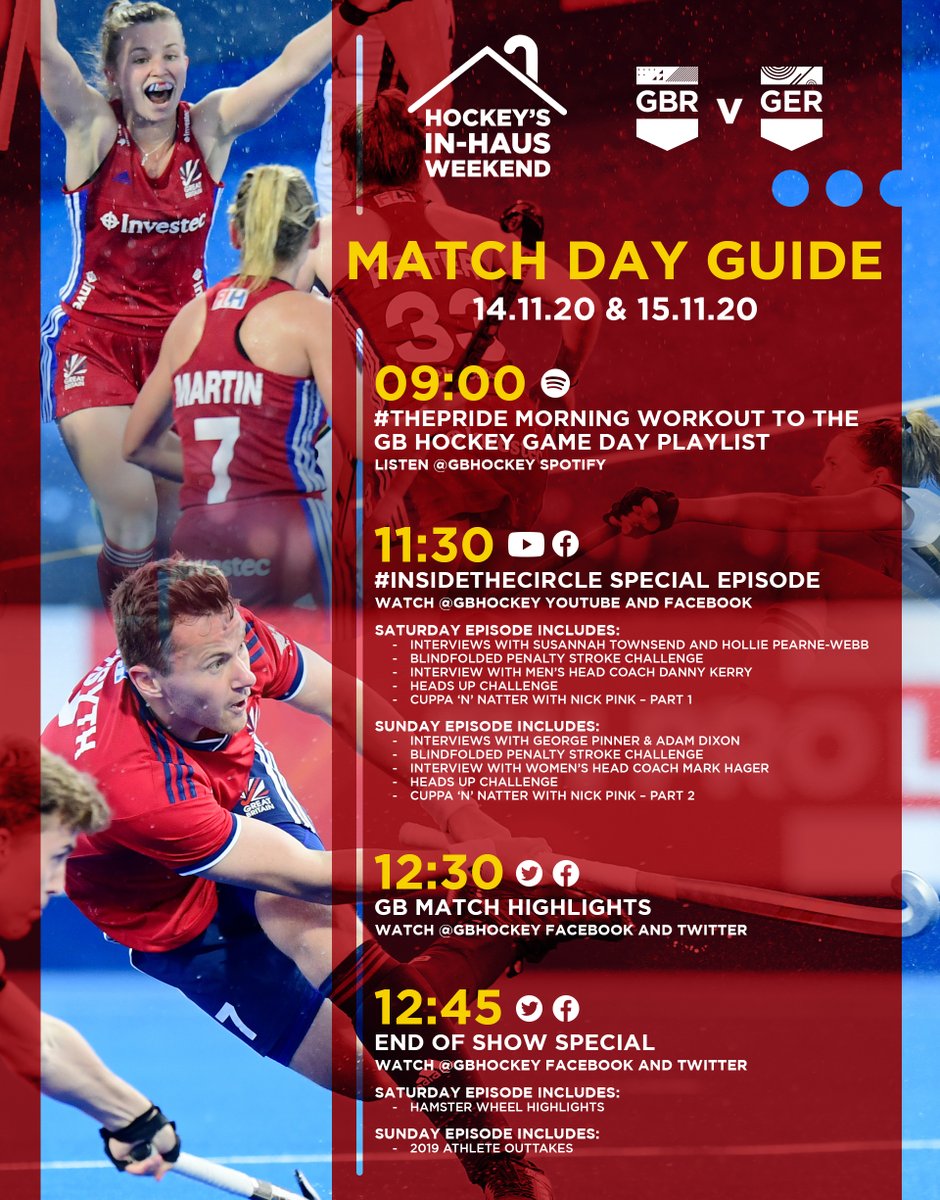 GBHockey's tweet photo. We may not have #FIHProLeague games this weekend but that doesn't mean you #ThePride🦁 can't still be treated 💙

Our #InHausWeekend is still going ahead &amp; we'll be bringing you classic highlights, exclusive content &amp; much more 🙌

Find out more ➡️ https://t.co/sZj1TmFORq https://t.co/mhqAoEcWGO