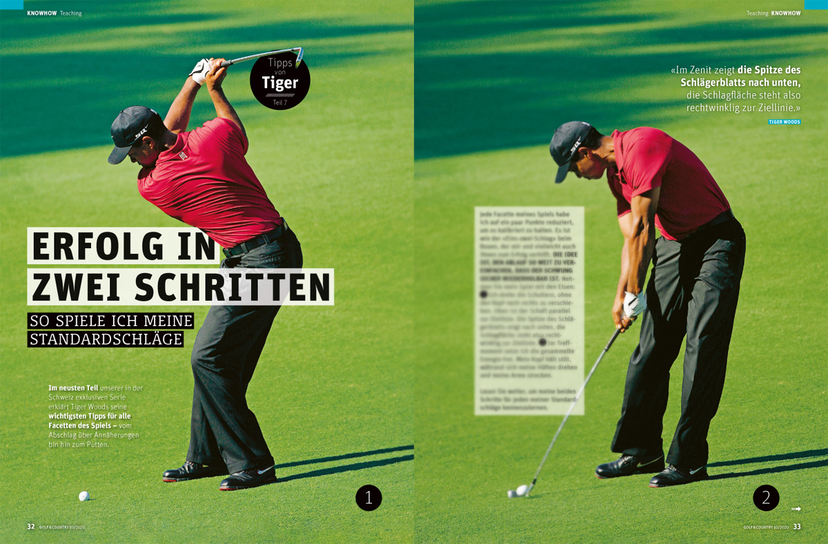 GolfCountryMag's tweet photo. Im neusten Teil unserer exklusiven Serie erklärt Tiger Woods, wie er seine Standardschläge spielt.

Kaufen Sie Golf&amp;Country jetzt am Kiosk und lesen Sie die Tipps des 15-fachen Majorsiegers. Oder abonnieren Sie uns unter https://t.co/1XGrlo8zQR (Print oder E-Paper). https://t.co/ACQ99dxNMx