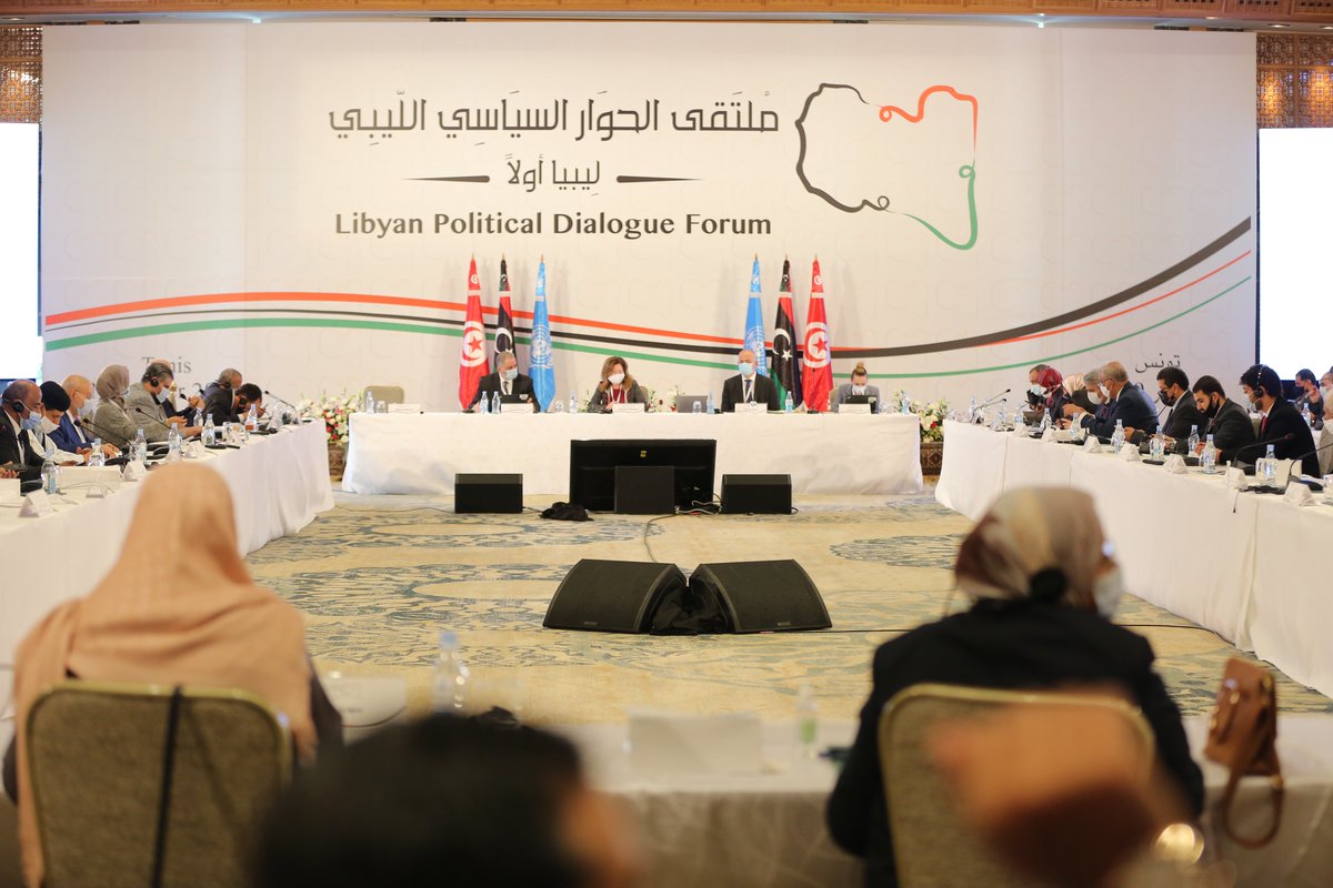 UNSMILibya's tweet photo. ِA/SRSG Williams: ‘I have just come from Ghadames, where we held a successful round of military talks. Every day cooperation is increasing, and the transformation of the 5+5 into the “group of 10” is more than just a slogan; it is a reality.’ #LPDF #Libya_First https://t.co/v4YCU4pcVy