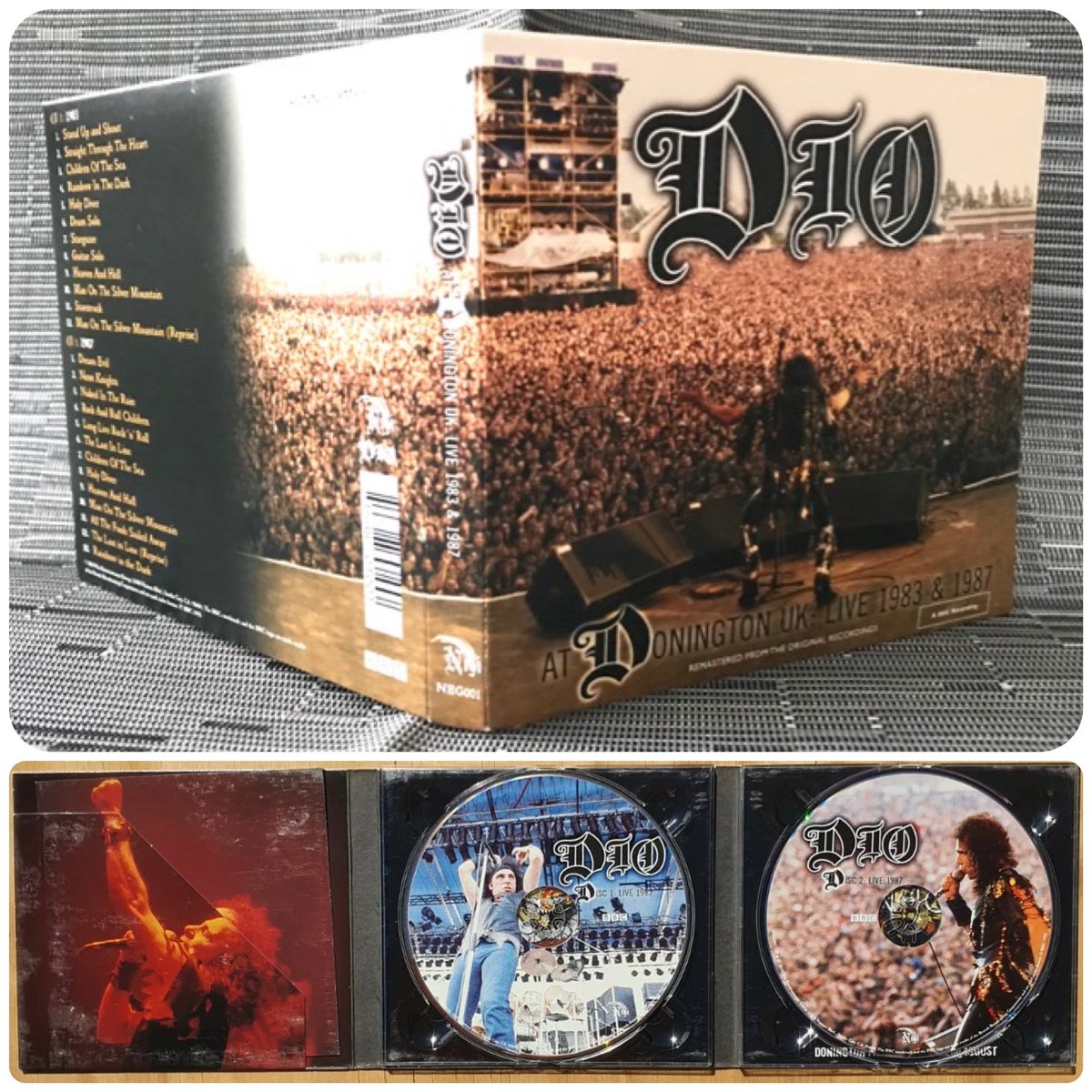 OfficialRJDio's tweet photo. 10 years ago today, “Dio at Donnington” was released on Nov 9, 2010!  Two discs featuring live performances of both of Dio’s 1983 and 1987 appearances at the Monsters of Rock Festival at Donnington! https://t.co/MUSnSEZtlv