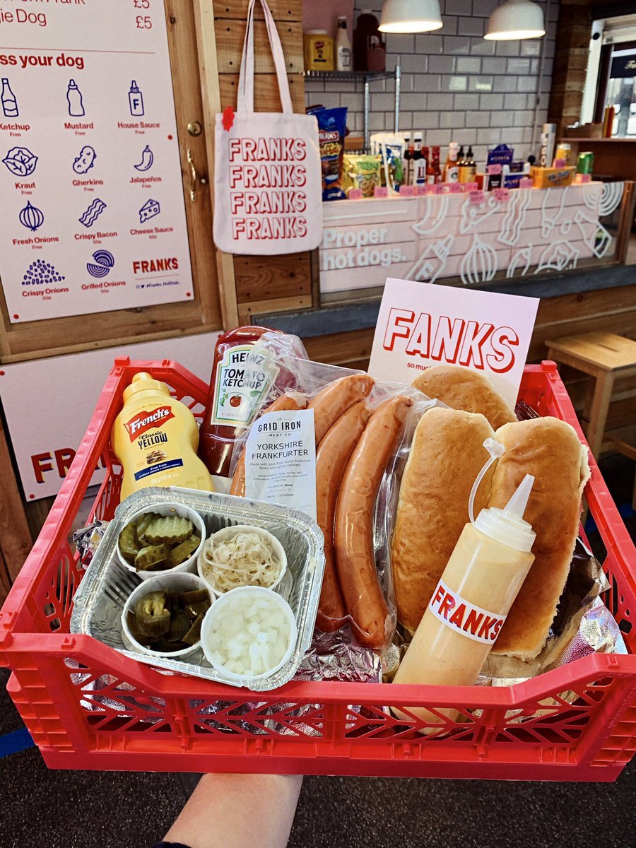 Franks @ home kits are now LIVE

Select delivery for Barry / Penarth &amp; Newport - Nov 19th or Cardiff / Pontyclun - Nov 20th.  

🛒 frankshotdogs.square.site/s/shop