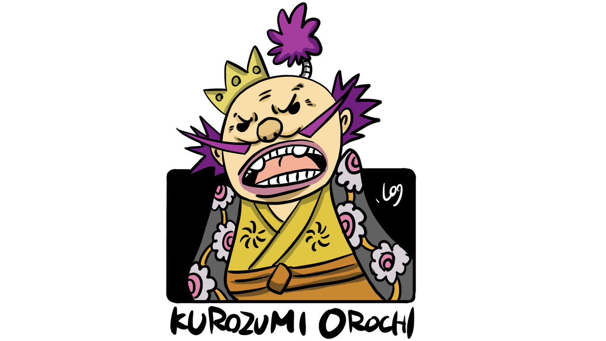 Log ワンピース考察 A Twitter 見た目に特徴があるキャラはデフォルメしやすいなー 笑 そいえば オロチってアレで終わりって事でいいのかね