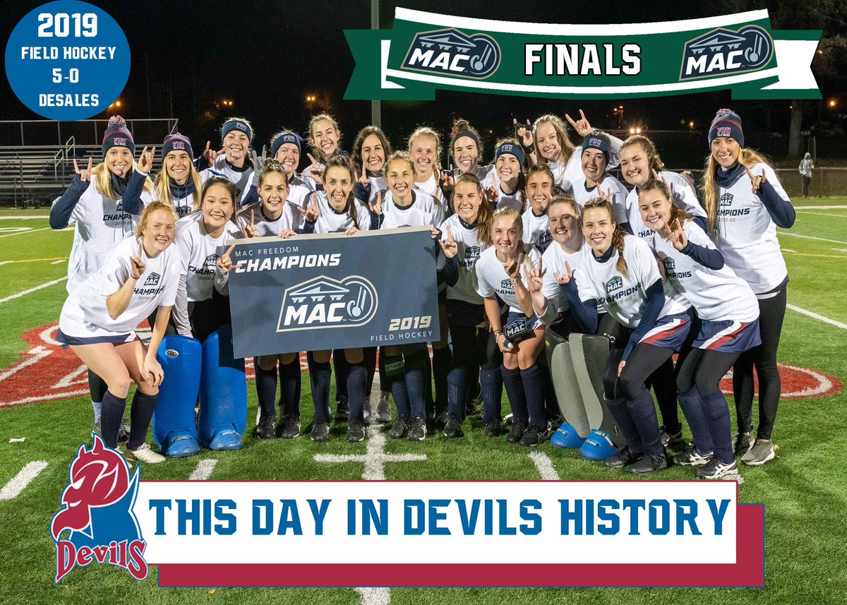 FDUDevils's tweet photo. #ThisDayInDevilsHistory🗓@FDUFH completed the 2-peat, and won the @gomacsports Freedom Championship  🏆 

 🏑 Flukey ➡️ 3 goals 
🏑  Colvin ➡️ 1 goal | 1 assist 
🏑  Sohns ➡️ 1 assist 
🏑 Vizzuso➡️ 1 goal 
🏑 March ➡️5 saves 

#HeatsRising🔥| #HornsUp🤘 https://t.co/rjlKs13XPj