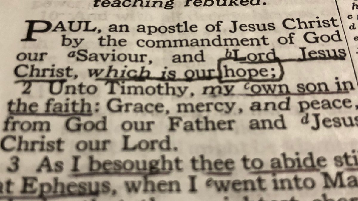 CalebLSchmidt's tweet photo. Great reminder from my pastor yesterday. “Jesus doesn’t just give hope, Jesus is hope!” ~@rickwashburnjr https://t.co/slTDd58E3b